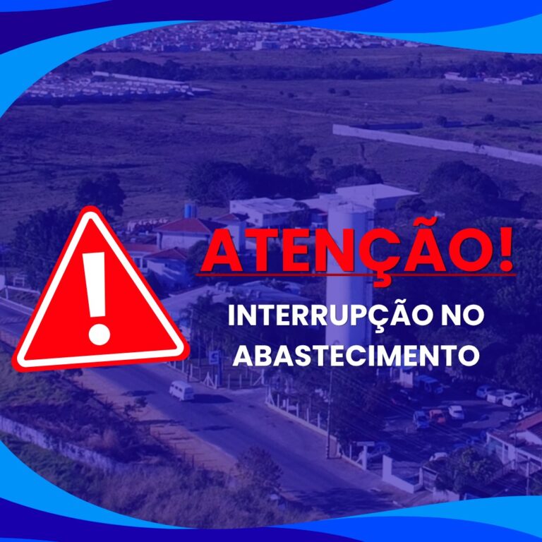 COMUNICADO SAEG — INTERRUPÇÃO NO ABASTECIMENTO — 19/10